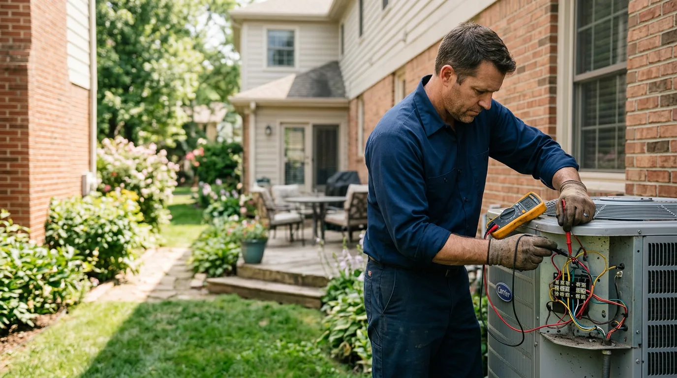HVAC technician working near Bovina Center, NY